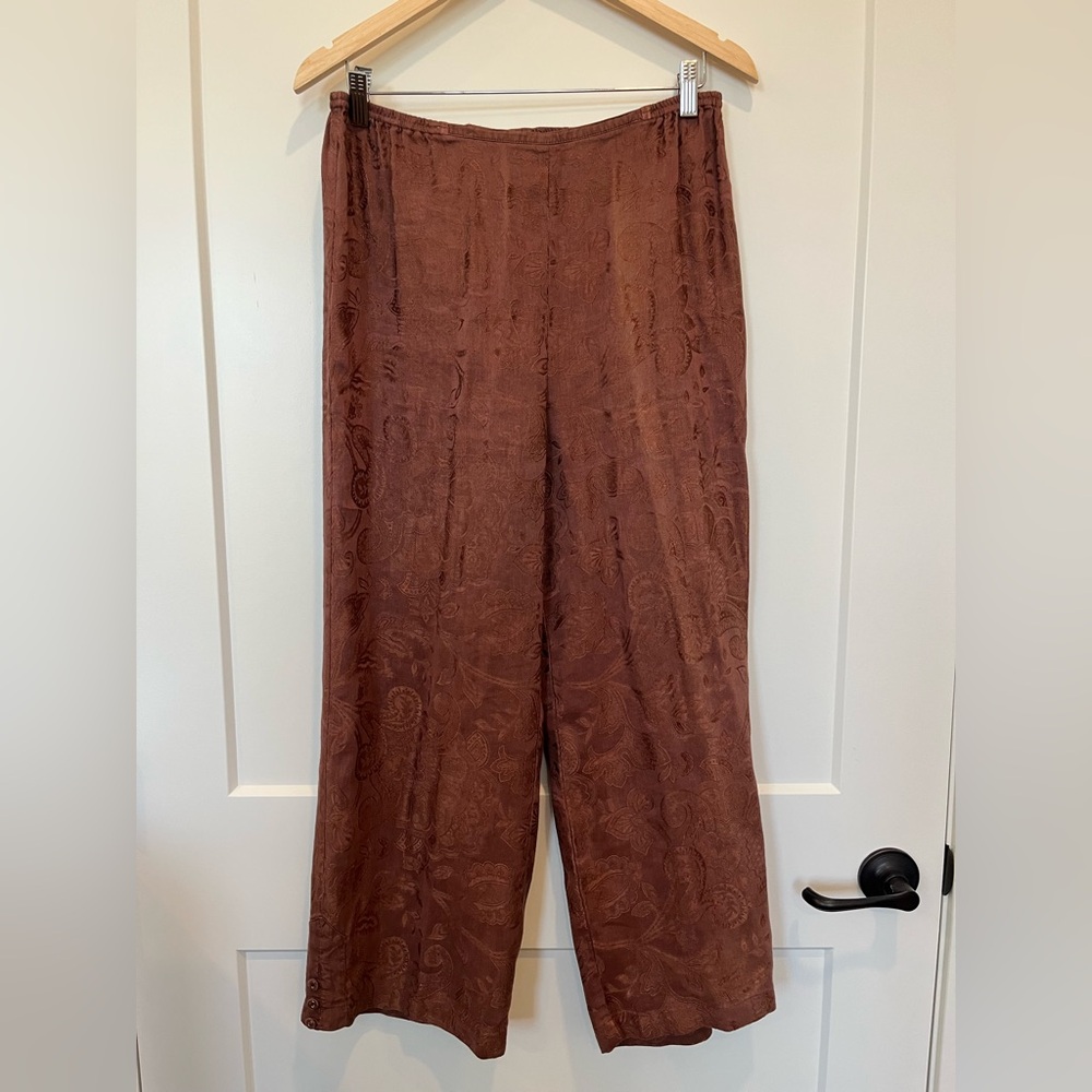 Citron Brown Wide Leg Pants